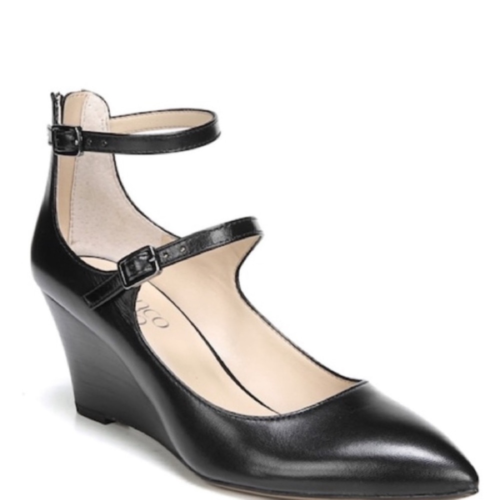 Franco Sarto, Black Fletcher Women’s wedge heels